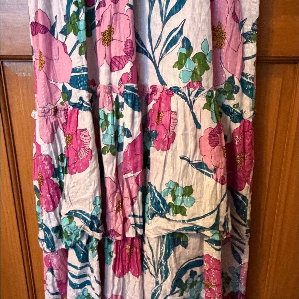 INC International Concepts Pink Floral Dress - Picture 3 of 7